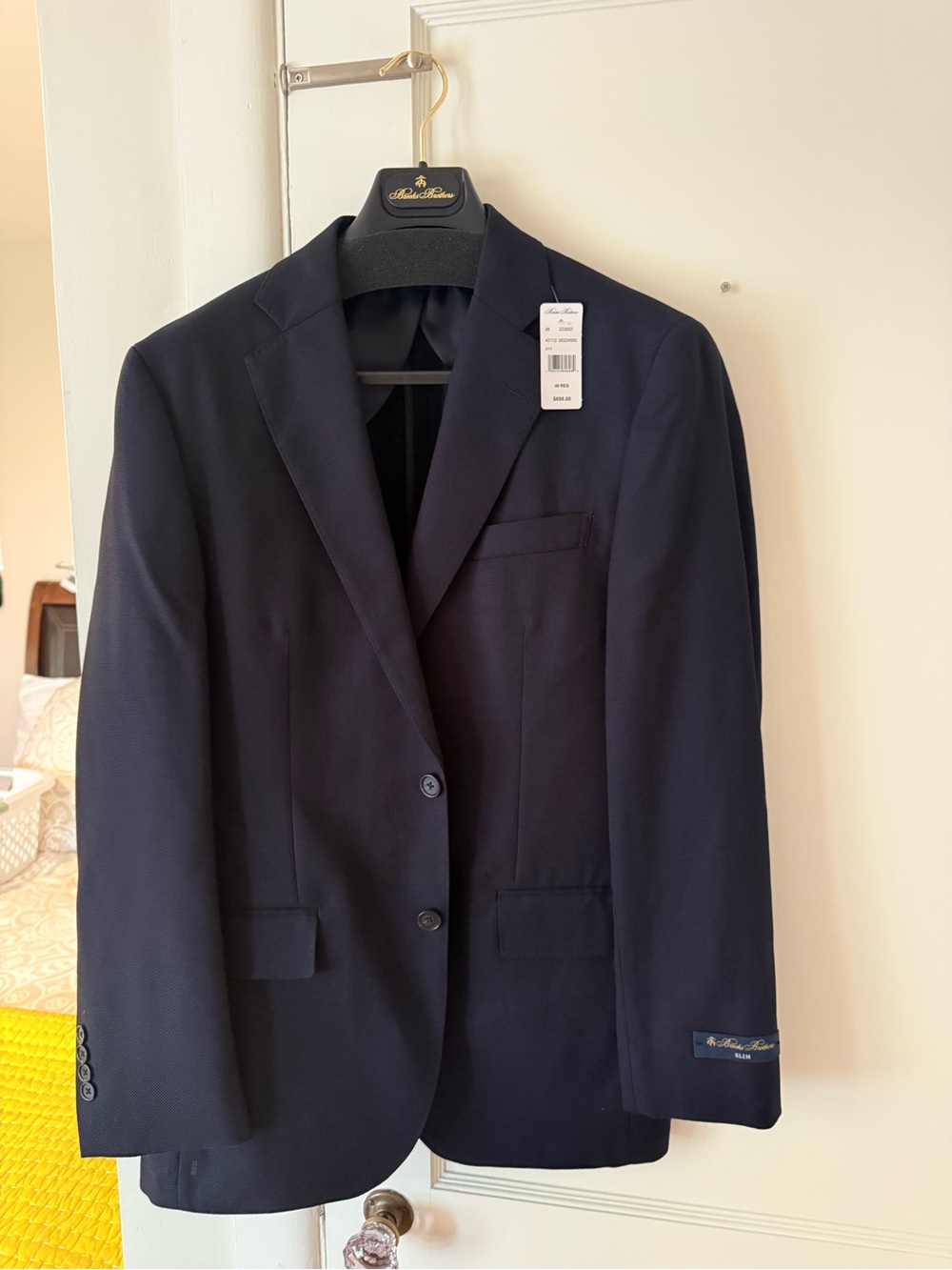 Brooks Brothers Men's Blazer - Solid Dark Blue